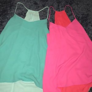 two reversible tank tops!